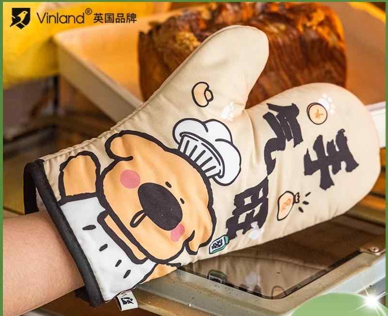 鍋つかみ ミトン 家庭用 キッチン 料理 オーブン 電子レンジ 火傷防止 厚手 高温耐性 滑り止め 耐熱 セット シリコン 綿 ライン ドット 動物柄 文字 オレンジ ピンク 緑