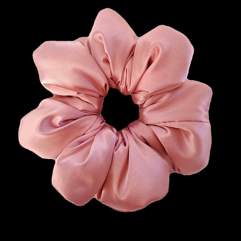 シュシュ かわいい レディース サテン 中綿 もこもこ 大きめ 睡眠 巻き髪 ヘアゴム アクセサリー 大人 フレンチ シンプル 無地 ピンク 青 グレー プレゼ...