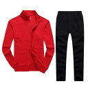 スポーツウェア メンズ レディース 春秋 長袖 セットアップ ジップアップ スタンドカラー 大きいサイズ ランニング フィットネス サイクリング アウトドア レ...