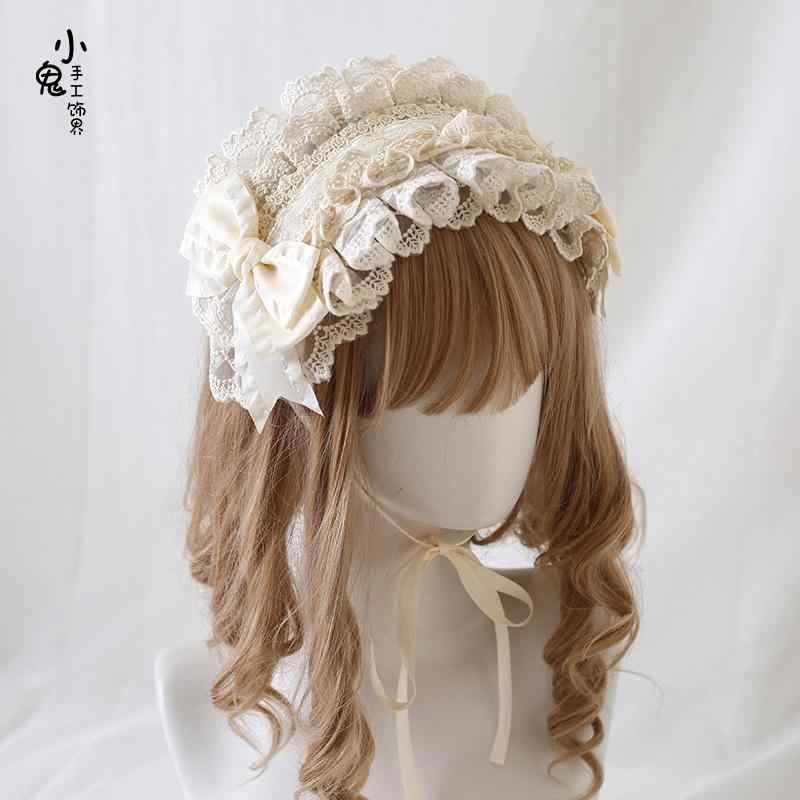 ヘアアクセサリー ロリータ ゴシック レース リボン ヘッドドレス カチューシャ 髪飾り 上品 エレガン..