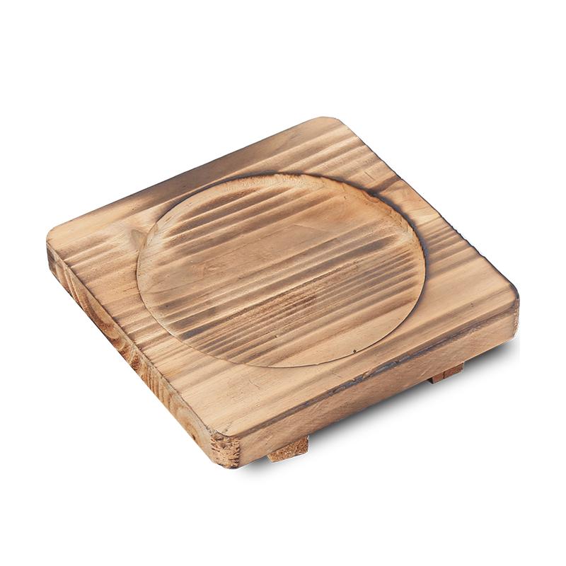 鍋敷き おしゃれ 木製 無垢材 滑りにくい なめらか 鉄板 コンロ 断熱 和風 ナチュラル 四角形 割れにくい 溝 脚付き 木目 火傷防止