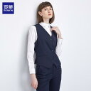 オフィス 制服 ベスト ボタン パンツ ポリエステル Vネック シングルブレスト 大きいサイズ ネイビー 黒 グレー 柔らか 弾力性 快適 スカート ウエストゴム