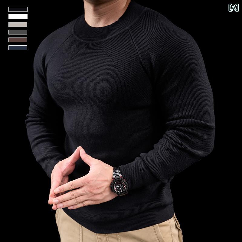 スポーツ メンズ ジム トップス ランニング 秋冬 長袖 Tシャツ 柔らかい 通気性 ぴったり ラウンドネック 大きいサイズ 黒 白 グレー シンプル カジュアル