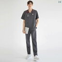 スクラブ 看護師 コスプレ 歯科 ユニフォーム レディース メンズ 病院 美容 上下セット グレー 青 白 半袖 長袖 ポケット 大きいサイズ