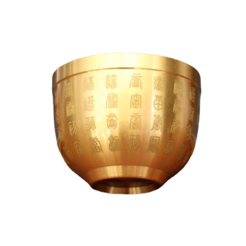真鍮 置物 銅製 スモールカップ 白酒 コップ 一口サイズ 小茶碗 酒杯 セット チャイナ風 装飾品 インテ..