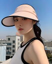 サンバイザー レディース 春夏 つば広 日焼け対策 帽子 通気性 ガーデニング サイクリング ランニング アウトドア カジュアル 黒 ピンク カーキ