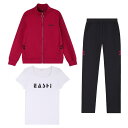 トップス レディース スポーティ 春秋 3点セット ジャケット 長袖 スタンドカラー ジップアップ Tシャツ ボトムス ズボン ロング ウエストゴム ポケット ...