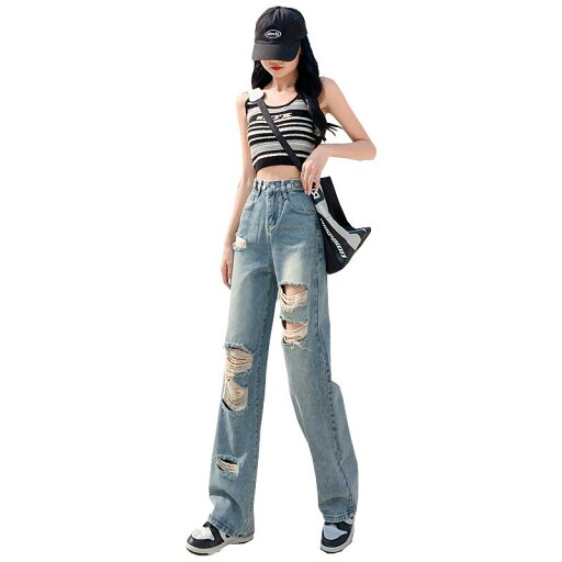 デニムパンツ レディース ボトムス 春夏 ヴィンテージ風 ダメージ加工 ストレート ワイドレッグ ハイウエスト 大きいサイズ ゆったり スリム シンプル カジュアル スタイリッシュ 青 緑 デニムパンツ レディース ボトムス 春夏 ヴィンテージ風 ダメージ加工 ストレート ワイドレッグ ハイウエスト 大きいサイズ ゆったり スリム シンプル カジュアル スタイリッシュ 青 緑