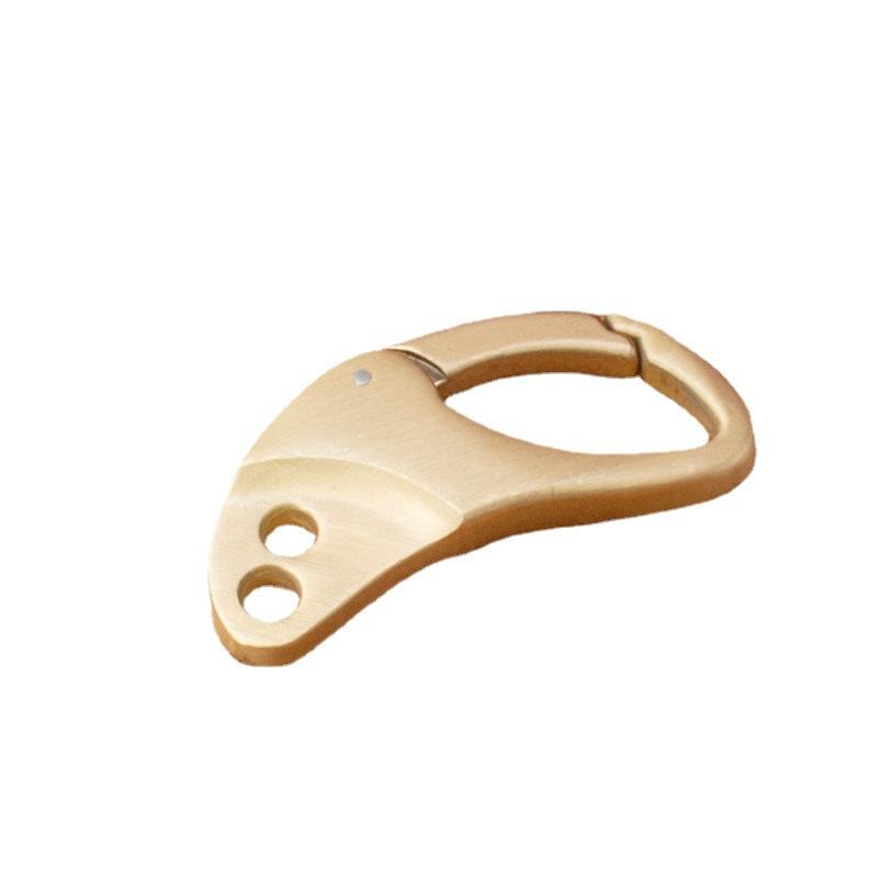 キーホルダー パーツ ナスカン アンティーク調 真鍮 つや消し キー フック チャーム 接続金具 ハンドメ..