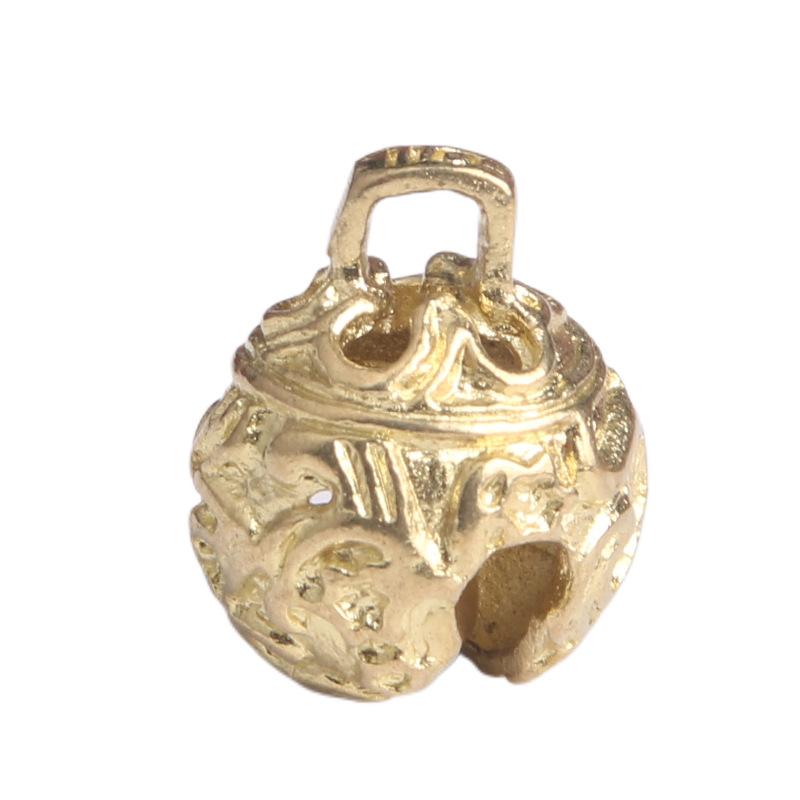 ペンダントトップのみ 中国風 アンティーク調 真鍮 小型 工芸品 招福 縁起物 吊り下げ パーツ チャーム..