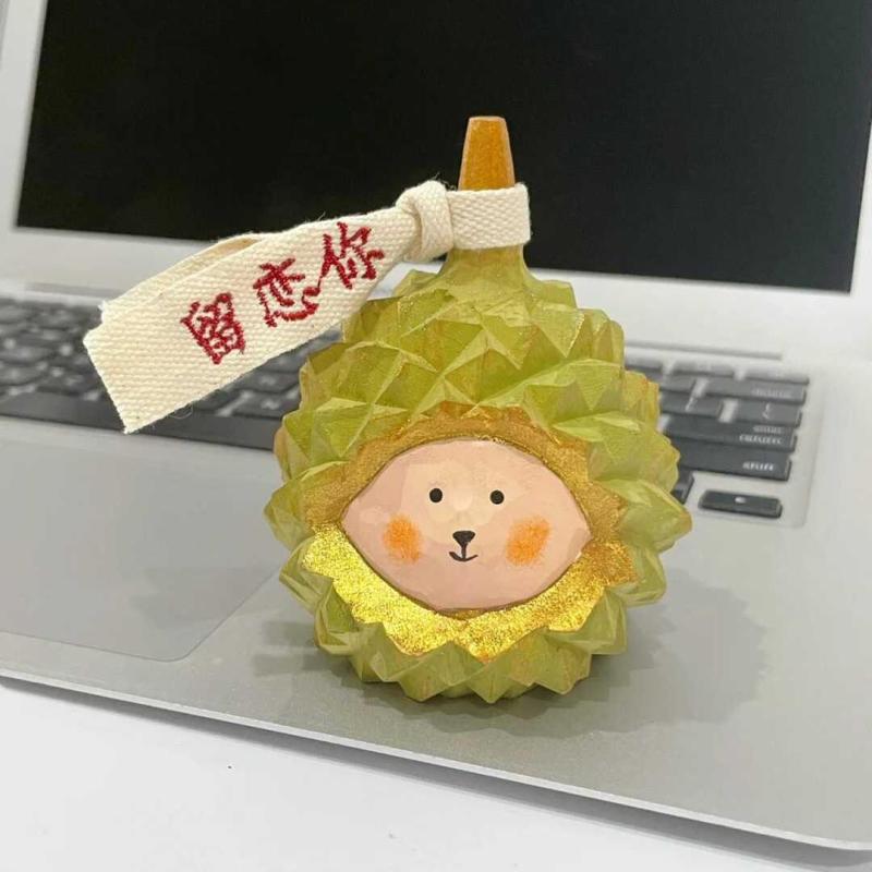 木製 オブジェ 北欧 ドリアン かわいい 木彫り 誕生日 プレゼント インテリア シンプル ナチュラル お..