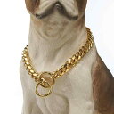 犬 アクセサリー チョーカー 首輪 おしゃれ ペット チェーン パグ ブルドッグ ネックレス ステンレス リング シンプル 光沢 撮影 散歩 シルバー ゴールド 黒