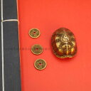 置物 インテリア オブジェ 合金 銅 亀 甲羅 ハンドル ピース 皇帝 コイン おしゃれ 小さめ 装飾 玩具 漢字 チャイナ風 セット 小道具 ゴールド