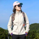 トップス レディース 春 スポーティ ジャケット フリース 長袖 前開き ジップアップ スタンドカラー ポケット 厚手 暖かい 防風 軽量 通気 ゆったり ハイ...