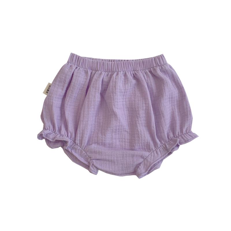 かぼちゃパンツ ベビー 夏 女の子 綿 ボトムス 短パン ブルマ ウエストゴム フリル 保育園 出産祝い シ..