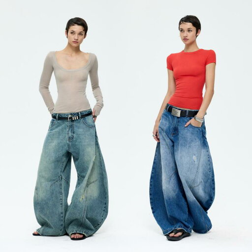 デニムパンツ レディース ワイド カーブ ダメージ加工 ジーンズ ヴィンテージ風 ゆったり ロング丈 カジュアル おしゃれ 普段使い 青 デニムパンツ レディース ワイド カーブ ダメージ加工 ジーンズ ヴィンテージ風 ゆったり ロング丈 カジュアル おしゃれ 普段使い 青