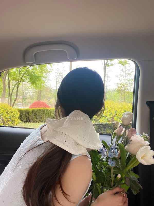 シュシュ 大きめ 綿 韓国 白 黒 レディース シンプル カジュアル おしゃれ 普段使い ヘアアクセサリー ..