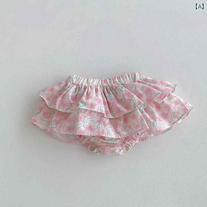 ベビー ブルマ パンツ かわいい 赤ちゃん 女の子 伸縮 ウエストゴム カジュアル 韓...