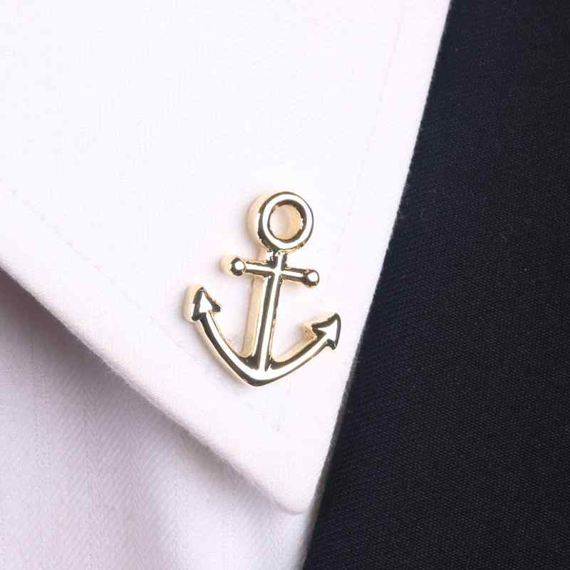 ラペルピン メンズ フォーマル ビジネス 光沢 小さめ アンカー ブローチ レディース レトロ マリン 豪華 アクセサリー スーツ コート シンプル バッジ