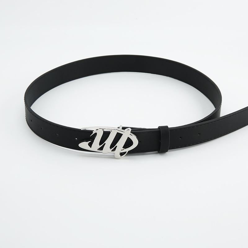 黒 ピーター 幅広 レディース ベルト 夏 フリルス対応 カジュアル レザー 素材 立体 バックル 付き スタイリッシュ 韓国アクセサリー