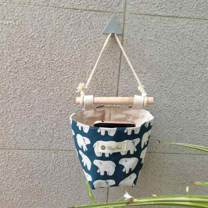 収納 吊り下げ 壁掛け トイレ トイレットペーパー 防水 布 バッグ かわいい 浴室 北欧 立体的 熊 スト..