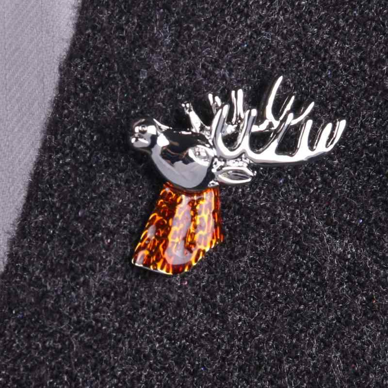 ラペルピン メンズ レディース スーツ アクセサリー ヘラジカ ゴールド シルバー ブローチ バッジ ジャケット シャツ 襟 胸元 韓国 おしゃれ シンプル フ...