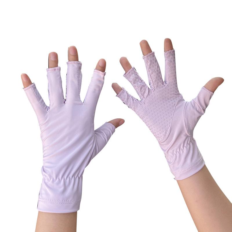 指なし手袋 夏用 運転用 色 紫外線対策 滑り止め 通気性 涼感 レディース 日除け 便利アイテム