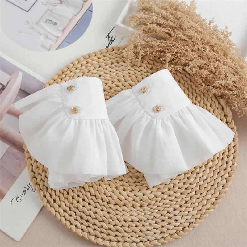 付け 袖 カフス フレアスリーブ レース 短い 手首 アクセサリー ポリエステル フリーサイズ セーター ..