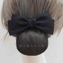 シニヨンネット 大人 レディース 上品 韓国 ホテルスタッフ キャビンアテンダント 仕事用 ヘアアクセサリー まとめ髪 リボン シンプル おしゃれ 紺 赤 ピン...