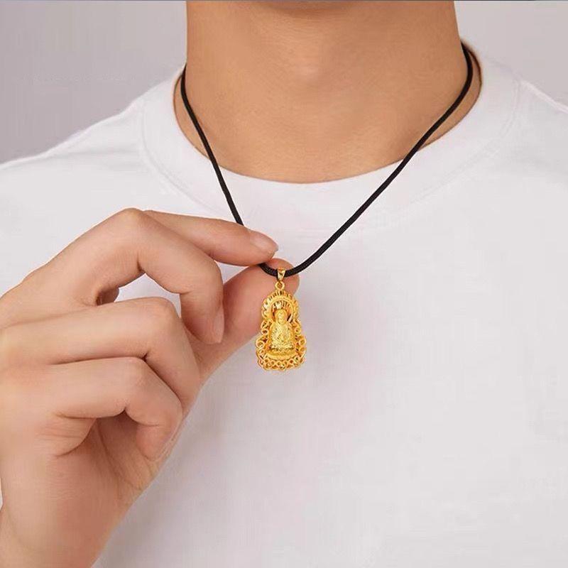 観音菩薩 ネックレス ユニセックス 開運 護符 お守り ペンダント 吊り飾り チャーム アクセサリー 装飾..