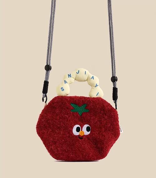 ポシェット かわいい レディース 小物入れ 収納 スマホ バッグ ショルダー カメラ 女性 フェルト 紐 コ..