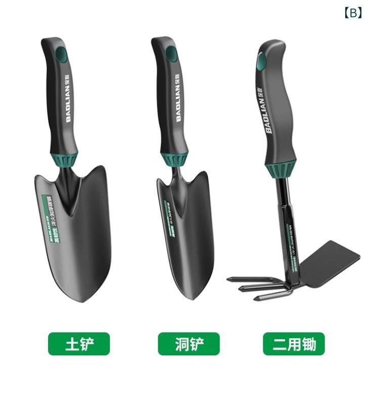 ガーデニング スコップ 園芸 ツール 小さめ 熊手 鍬 家庭菜園 栽培 土掘り ビーチ セット 滑り止め シンプル スプレーボトル 緑 黒 屋外 耐久性 防錆