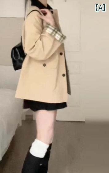 ワークジャケット レディース 韓国 春秋 薄手 ショート丈 アウター ウィンドブレーカー 大きいサイズ ゆったり シンプル カジュアル おしゃれ カーキ