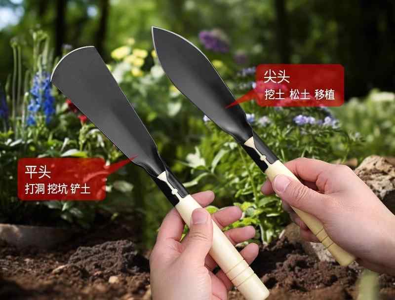 ガーデニング スコップ 工芸品 マンガン スチール 鋼 小さめ ツール 土掘り 野菜 花植え 家庭菜