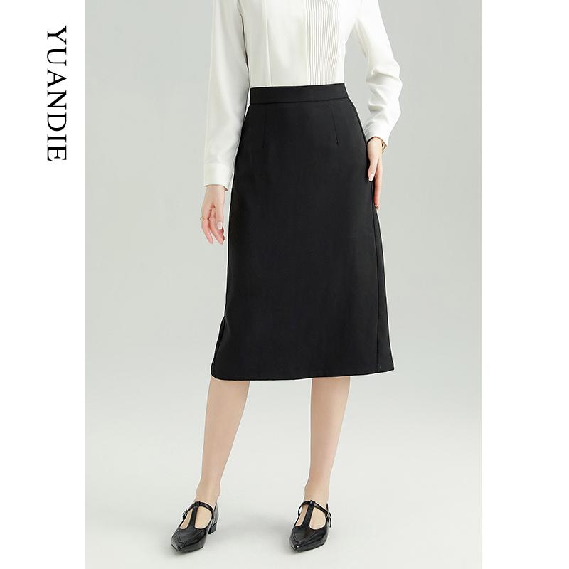 スカート レディース 黒 ストレート 春夏 面接 職業 正装 西装 ハイウエスト タイト 仕事用 ミディ丈