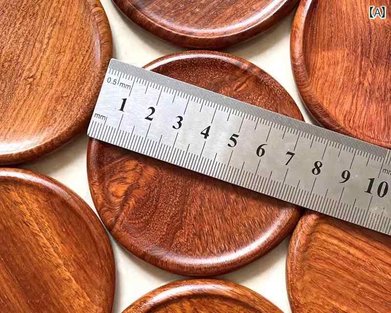 鍋敷き 木製 ローズウッド 無垢材 家庭用 キッチン用品 雑貨 テーブル コースター プレート ポット 火傷防止 耐熱 レトロ シンプル ラウンド