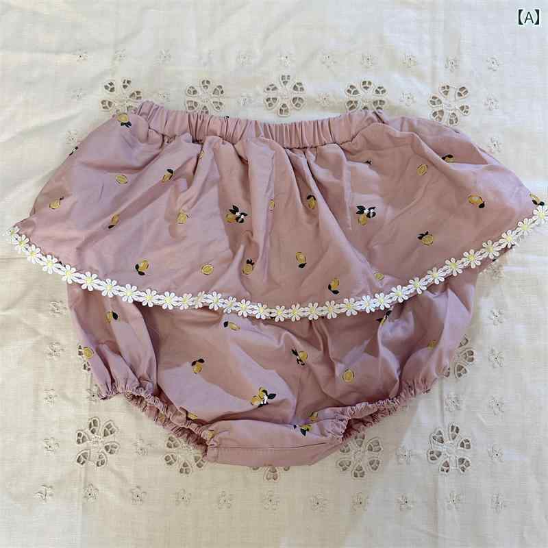 ベビー服 パンツ 女の子 フリル バルーン ショート 夏 綿 ウエストゴム ゆったり ...