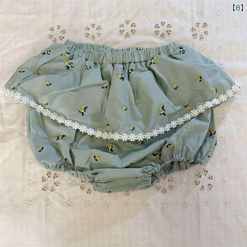 ベビー服 パンツ 女の子 フリル バルーン ショート 夏 綿 ウエストゴム ゆったり ...