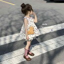 セットアップ キッズ 女の子 春夏 綿 トップス プルオーバー タンクトップ Aライン ブルマ かぼちゃパンツ 薄手 カジュアル かわいい さくらんぼ 白