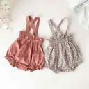 ベビー ブルマ 女の子 子供 かぼちゃパンツ 韓国 春夏 綿 サスペンダー 取り外し可能 ウエストゴム ショート 薄手 ソフト かわいい カジュアル 花柄 赤