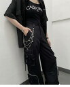 ズボン チェーン メンズ レディース シルバー 黒 十字架 星 蜘蛛の巣 南京錠 ハート ウォレット 落下防止 ウエスト ベルト 装飾 アクセサリー ジーンズ ...