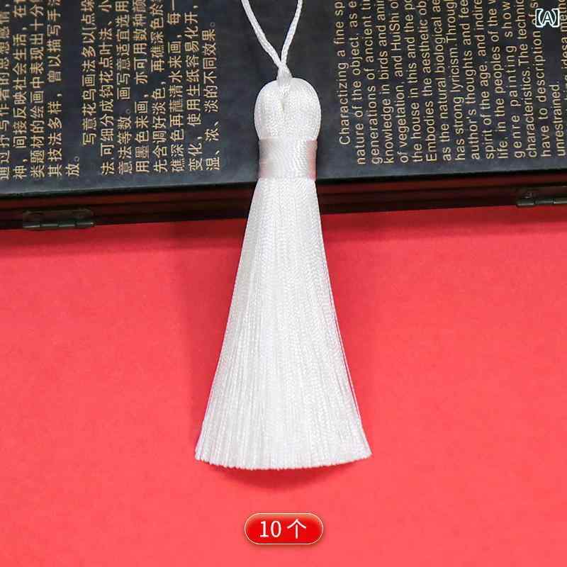 タッセル アクセサリー パーツ ハンドメイド 手織り 涼しい ひんやり 快適 ブックマーク レトロ 小さめ..