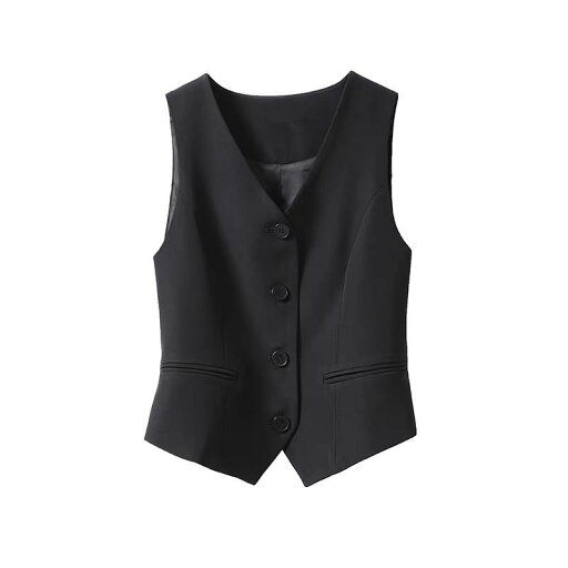 ベスト オフィス レディース 春秋 トップス 前開き ボタン Vネック ジレ チョッキ 事務 制服 受付 OL 大きいサイズ 通勤 ビジネス シンプル 黒 無地 ベスト オフィス レディース 春秋 トップス 前開き ボタン Vネック ジレ チョッキ 事務 制服 受付 OL 大きいサイズ 通勤 ビジネス シンプル 黒 無地