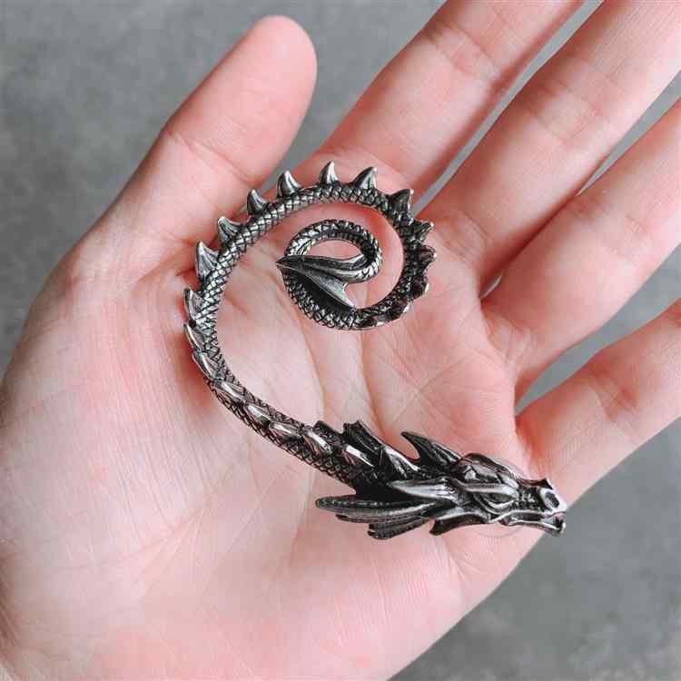 ドラゴン ピアス 干支 レディース シンプル 個性的 大きめ ゴシック パンク 片耳 かっこいい 普段使い ..