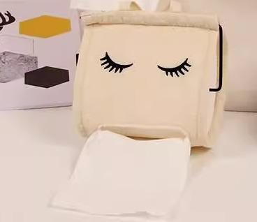 トイレットペーパー ホルダー 布製 トイレ 収納 吊り下げ バッグ かわいい 顔 シンプル 家庭用 バスルーム キルティング コットン 折り畳み可能 グレー ベージュ