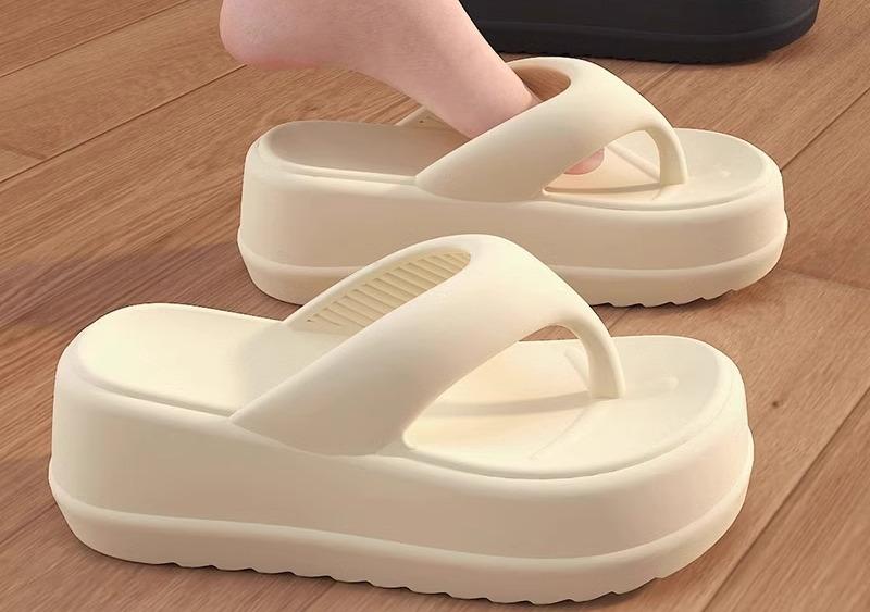evaサンダル レディース 夏 厚底 身長アップ 室内 屋外 韓国 おしゃれ カジュアル 普段使い 防臭 ビーチ 無地 シンプル ピンク 黒 白