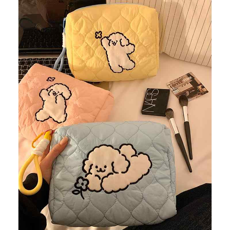 メイク道具 収納 かわいい 子犬 ポ�