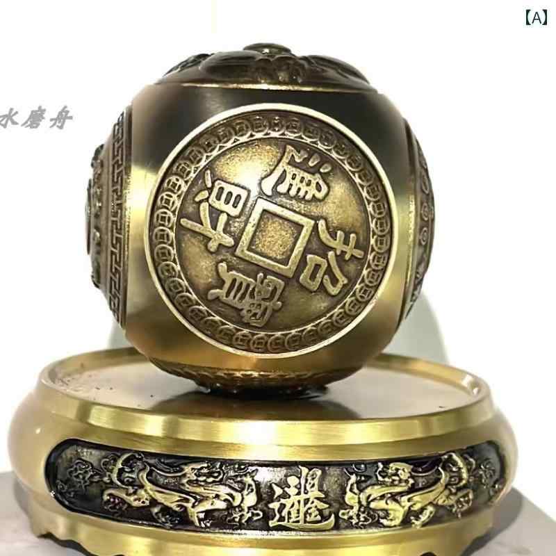 真鍮 置物 インテリア オブジェ 家庭用 玄関 リビング 卓上 風水 お守り 縁起物 ハ...