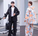 レインコート 防水 パンツ セット レディース メンズ 袖口 フード 反射ストリップ 雨具 バイク用 ロング 全天候対応