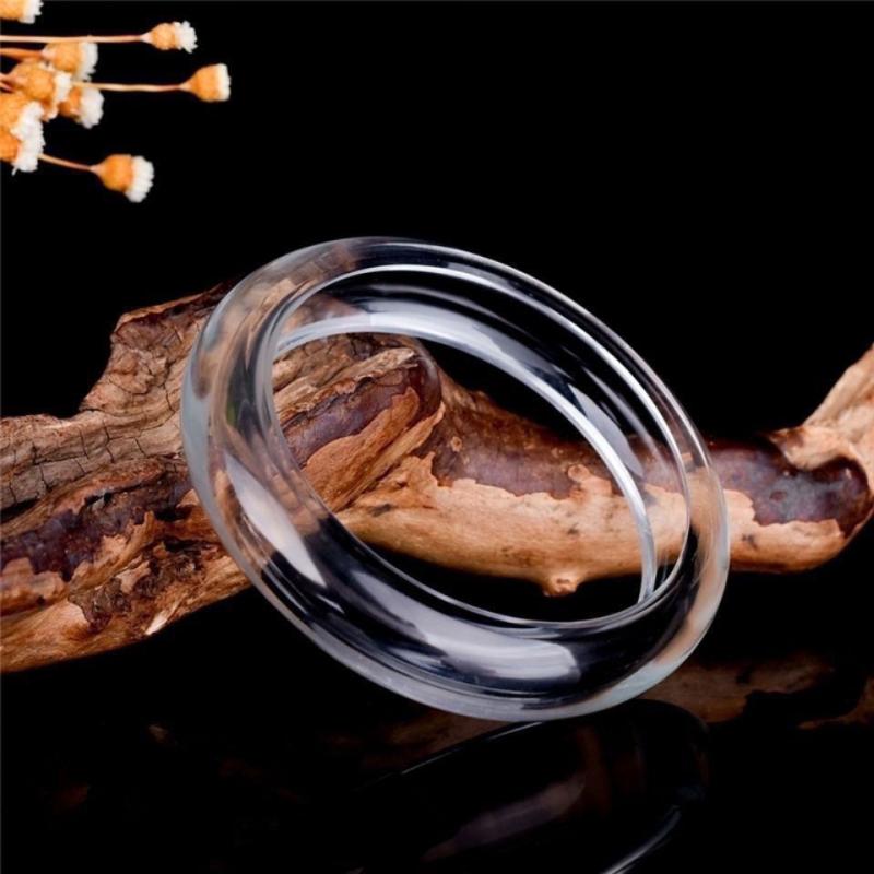 ブレスレット バングル レディース 大人 透明 クリア 水晶 クリスタル 円形 手首 腕輪 リング アクセサリー 小物 装飾 アイテム おしゃれ シンプル カジュアル エスニック 上品 普段使い お出かけ プレゼント